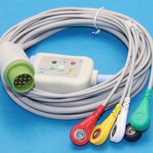Kontron Infinium ECG Cable 5Leads AHA Compatible 12pin