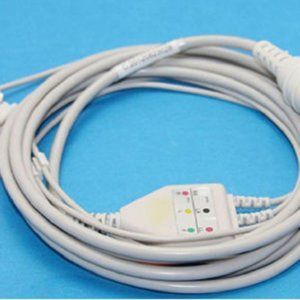 Kontron Infinium ECG EKG Cable 3 Leads AHA Compatible 12pin